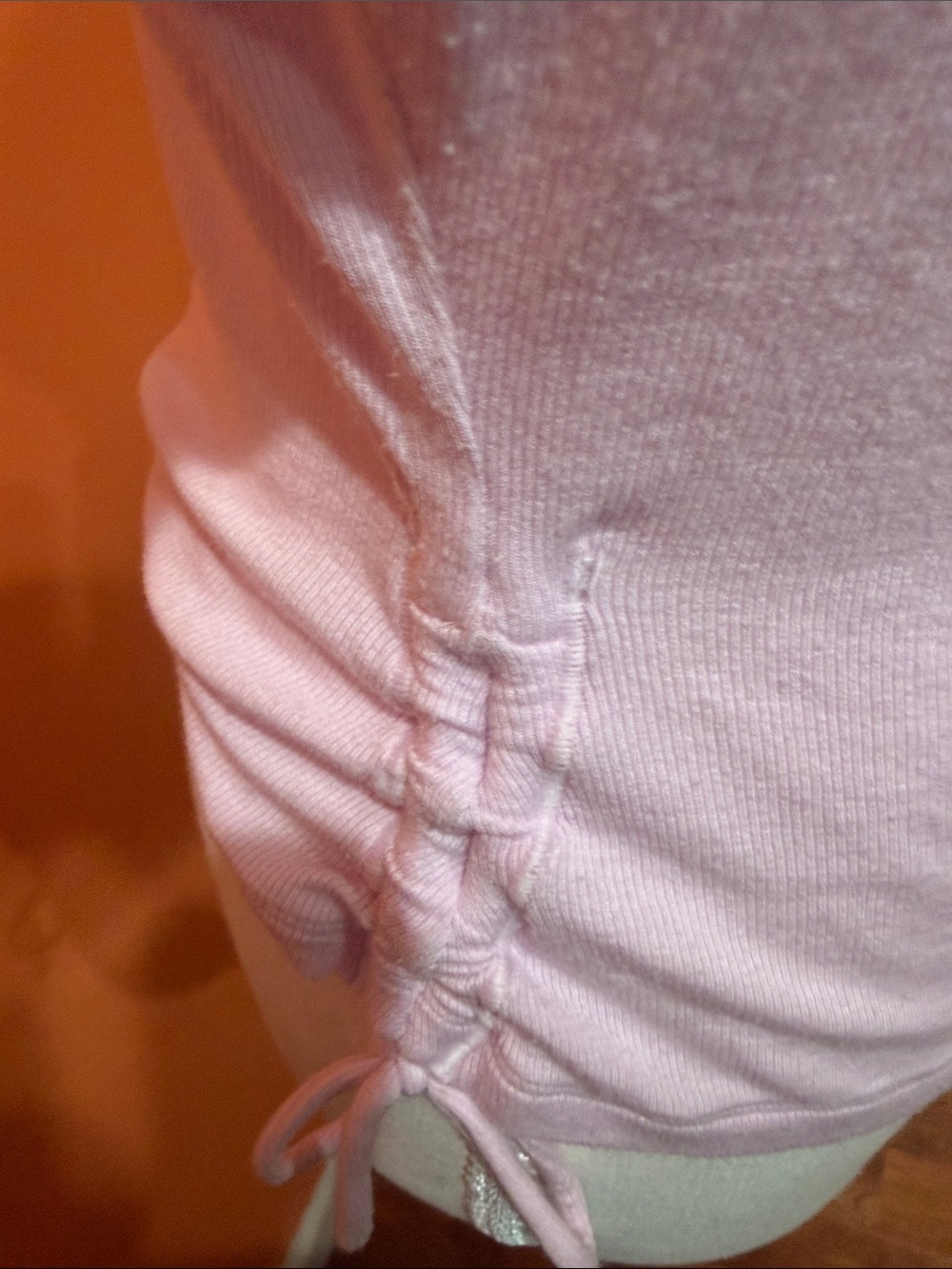 lululemon athletica Light Pink Button-Front V-Neck Top - Picture 2 of 3